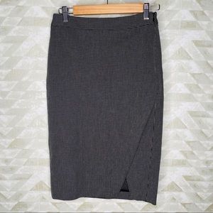 Banana Republic tweed wrap front pencil skirt